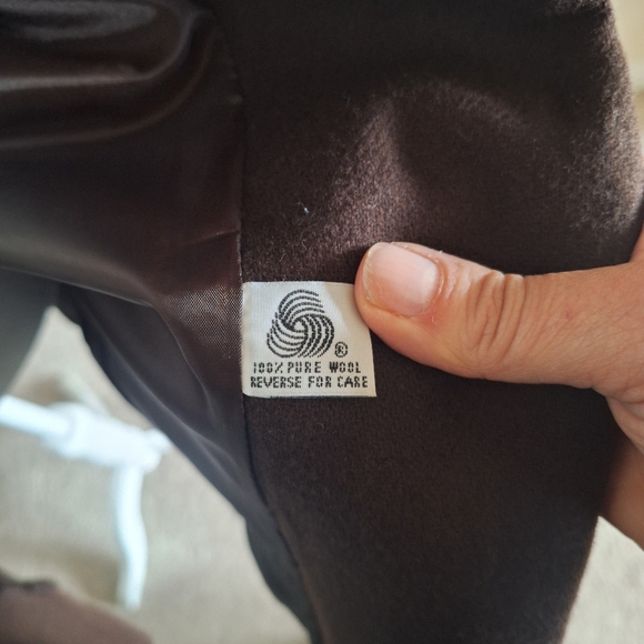 Brown Women's Blazer 100% Wool - Picture 5 of 8